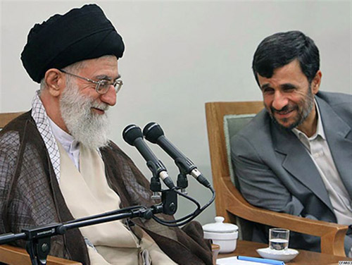 Image result for khamenei ahmadinejad